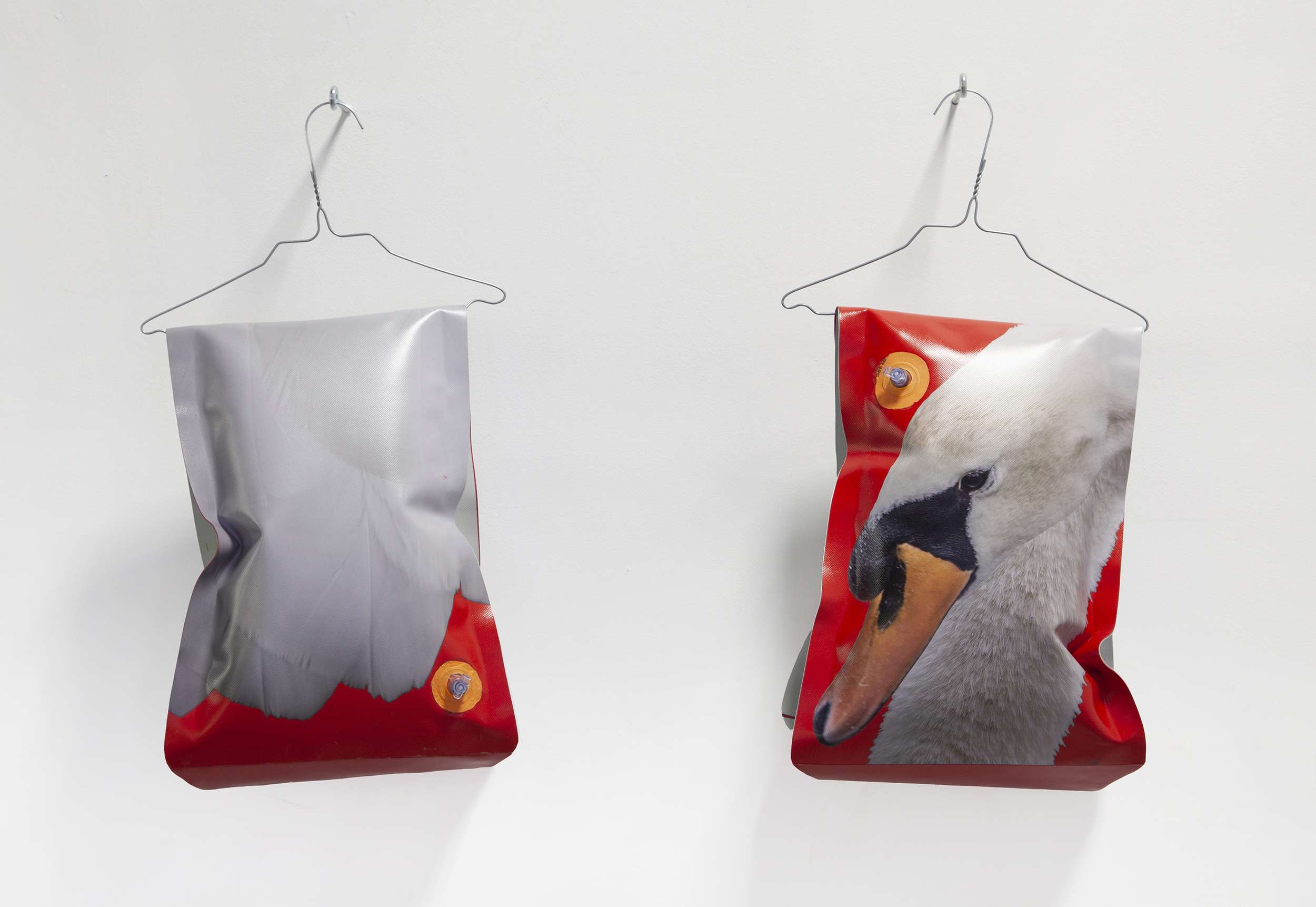 Medusa : floating body #3, floating wings, printed PVC, 30x20x15cm, installation view, 2020