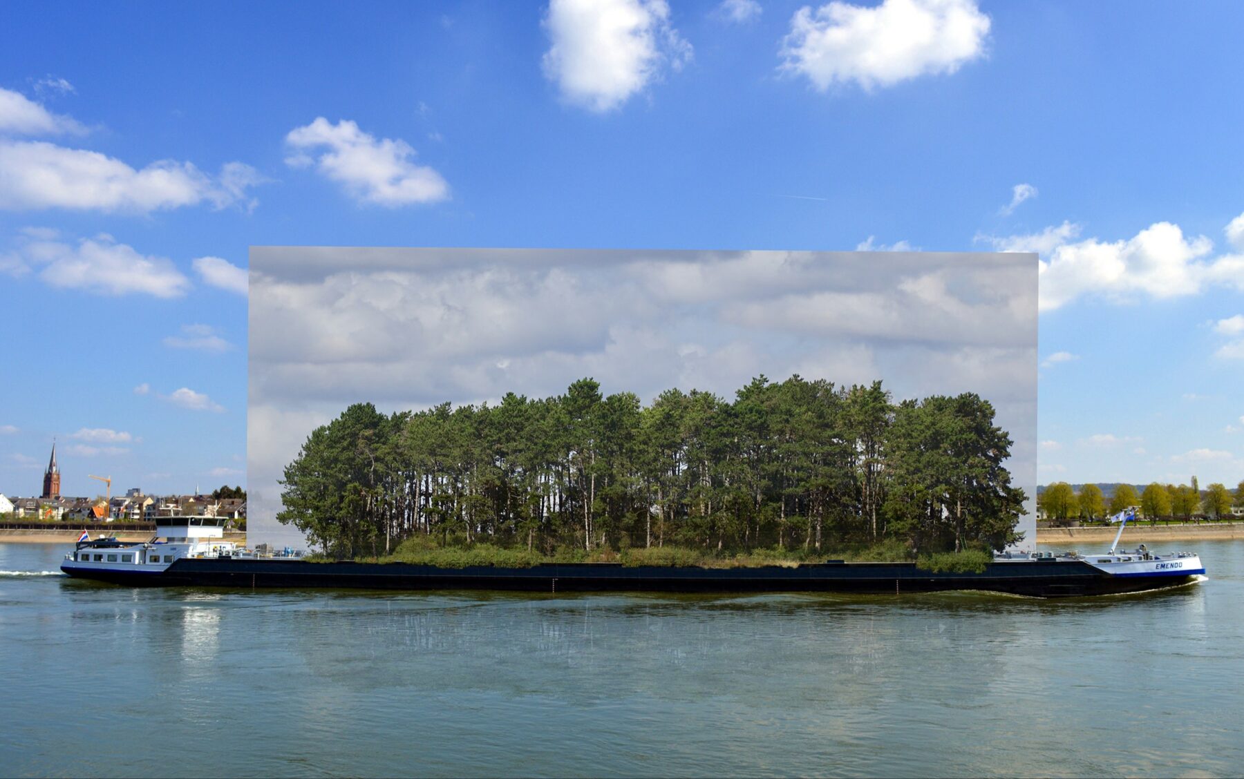 Jukai-Ryokō, "floating forest", idea sketch, inkjet print on Hahnemühle Photo Rag 308, dimensions variable, 2020