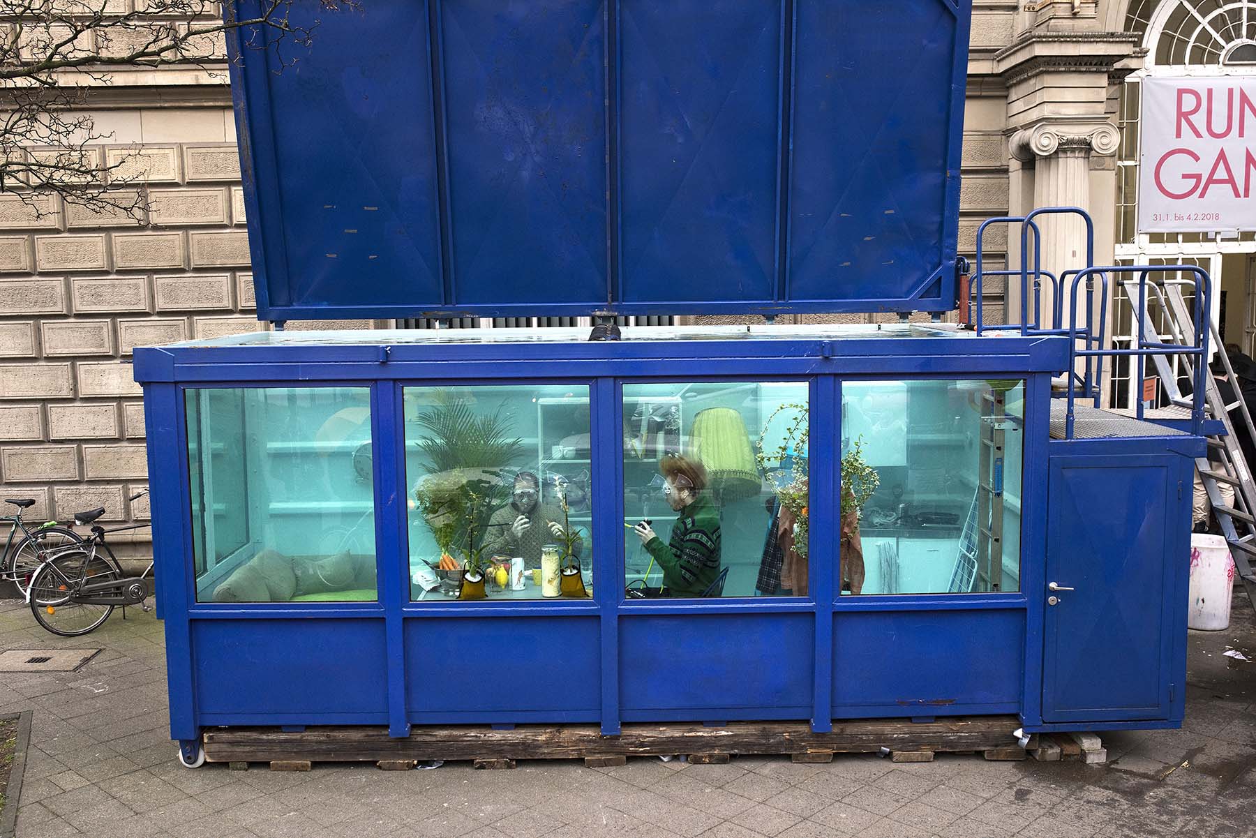 Unterwasserlebensentwurf, exhibition view, 2018