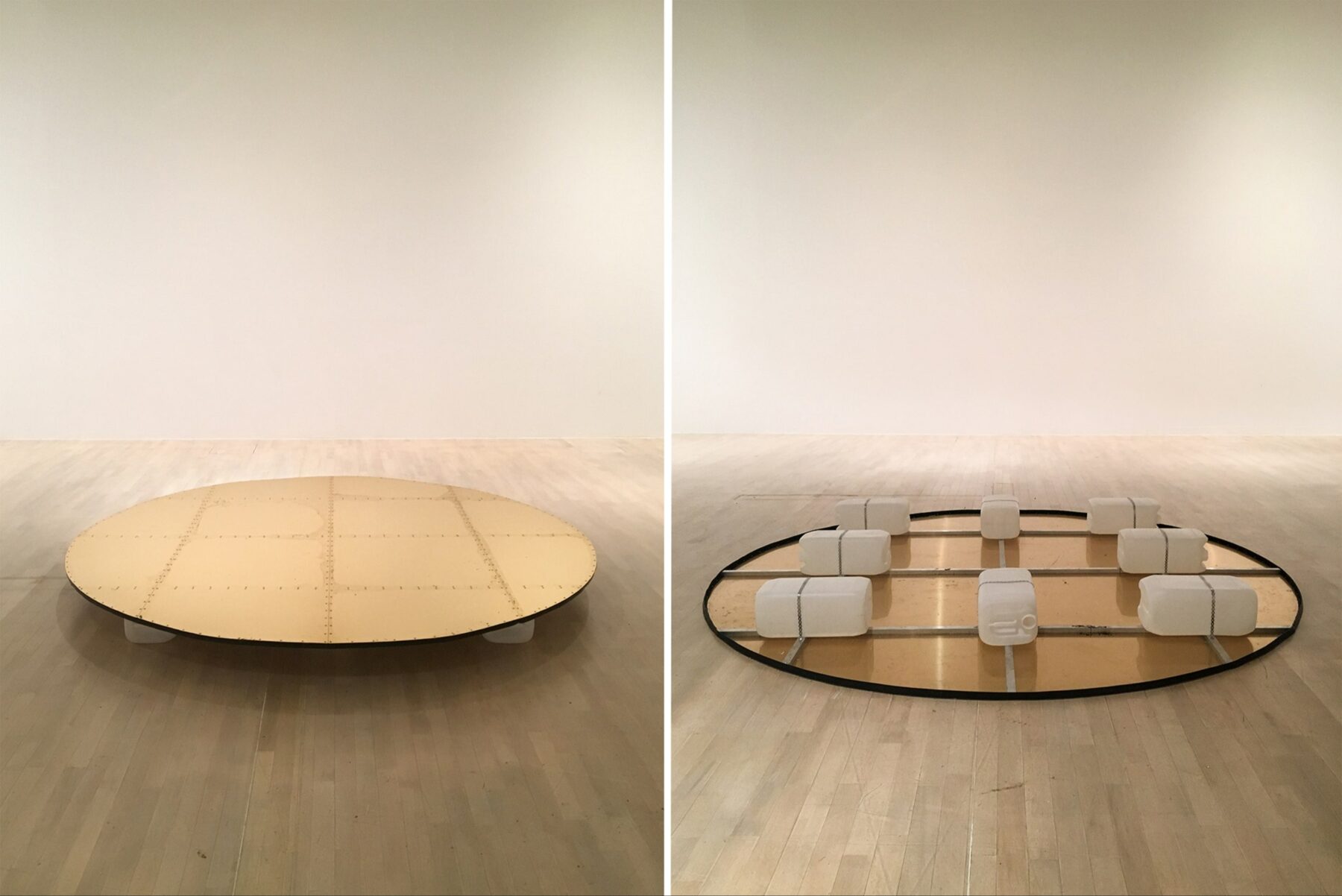 floating circles, preparations for the floating circles, 2019